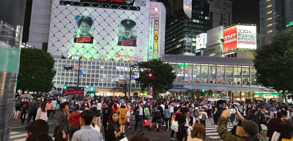Shibuya pedestrian crossing in Tokyo