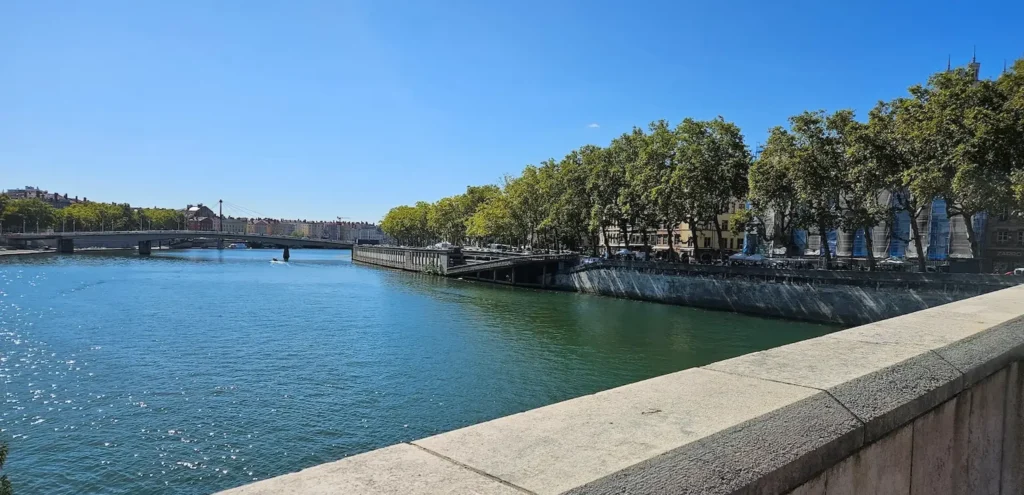 Saone River in Lyon