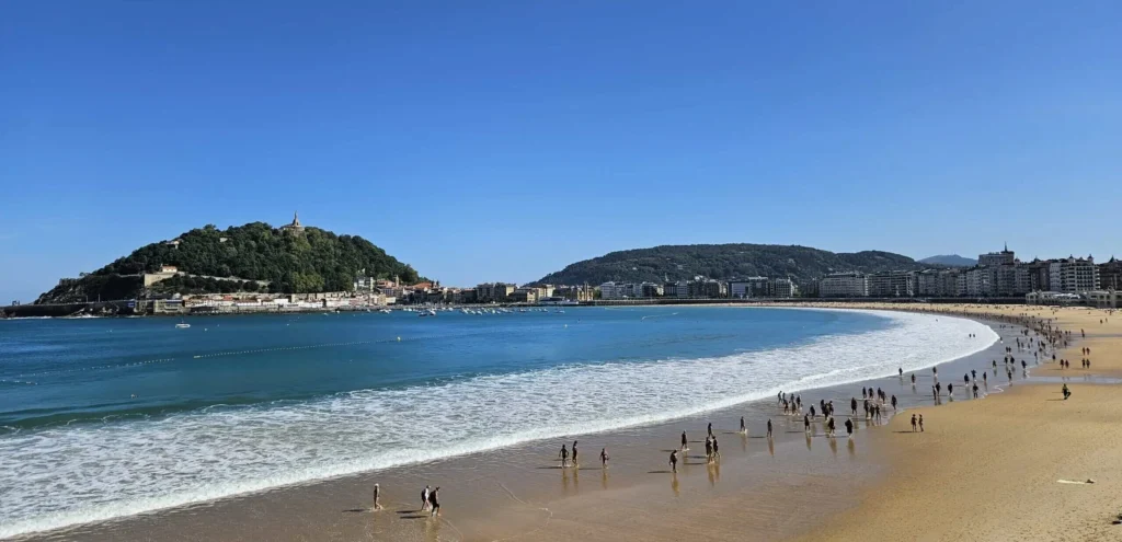 La Concha Bay in San Sebastian