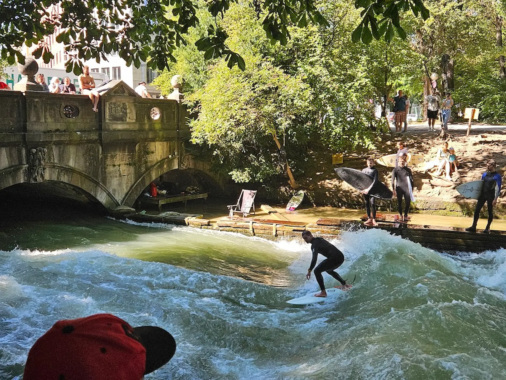 River surfing in Munich